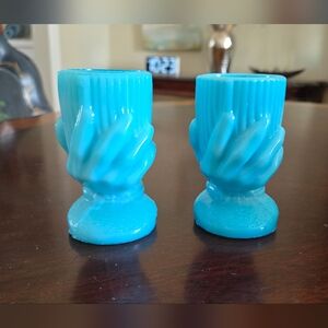 2 Vintage Egg Cups "Beggars Hand"